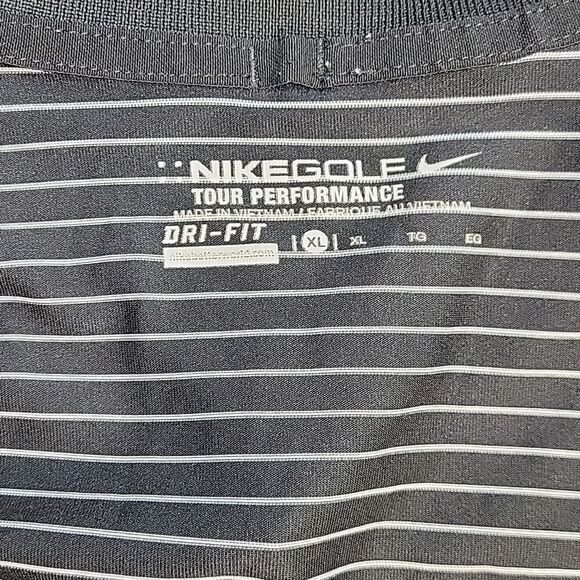 NIKE GOLF TOUR PERFORMANCE DRI-FIT STRIPED PIQUE POLO MEN'S SHIRT - Picture 16 of 16